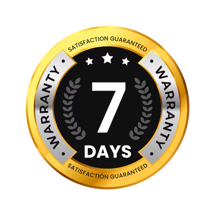 7-day money-back guarantee